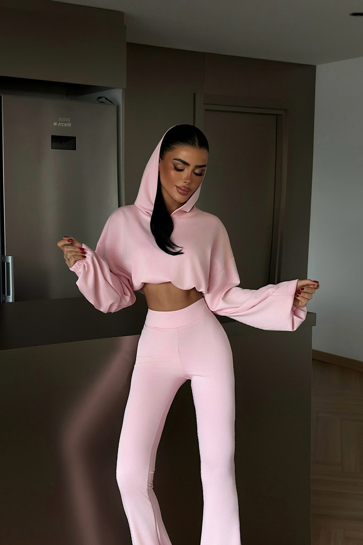 Pembe Kerrie Eşofman Takım ATE-4137 - EYYO