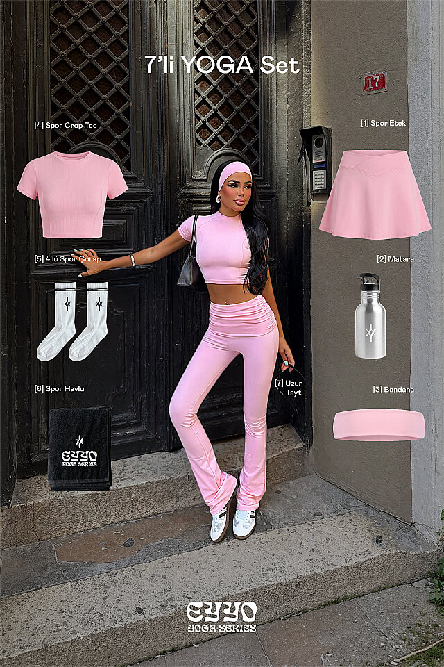 Pembe Minuya 7 Li Yoga Set  - 