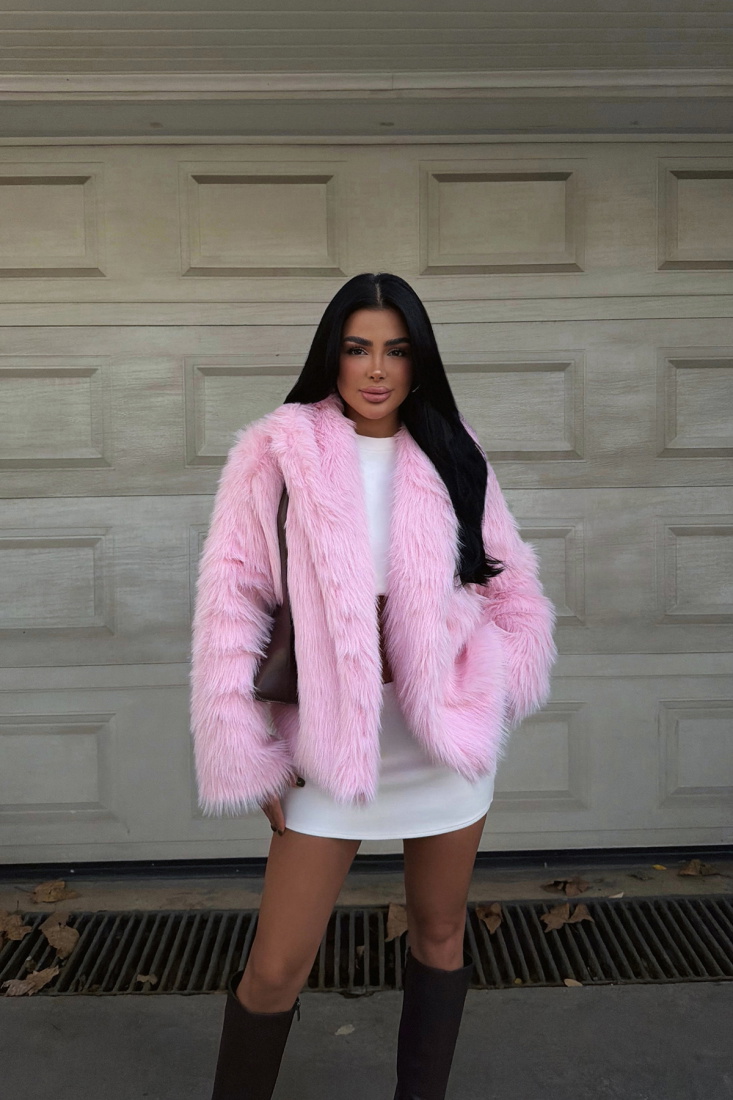 Pembe Rufina Kürk ATE-3863 - EYYO