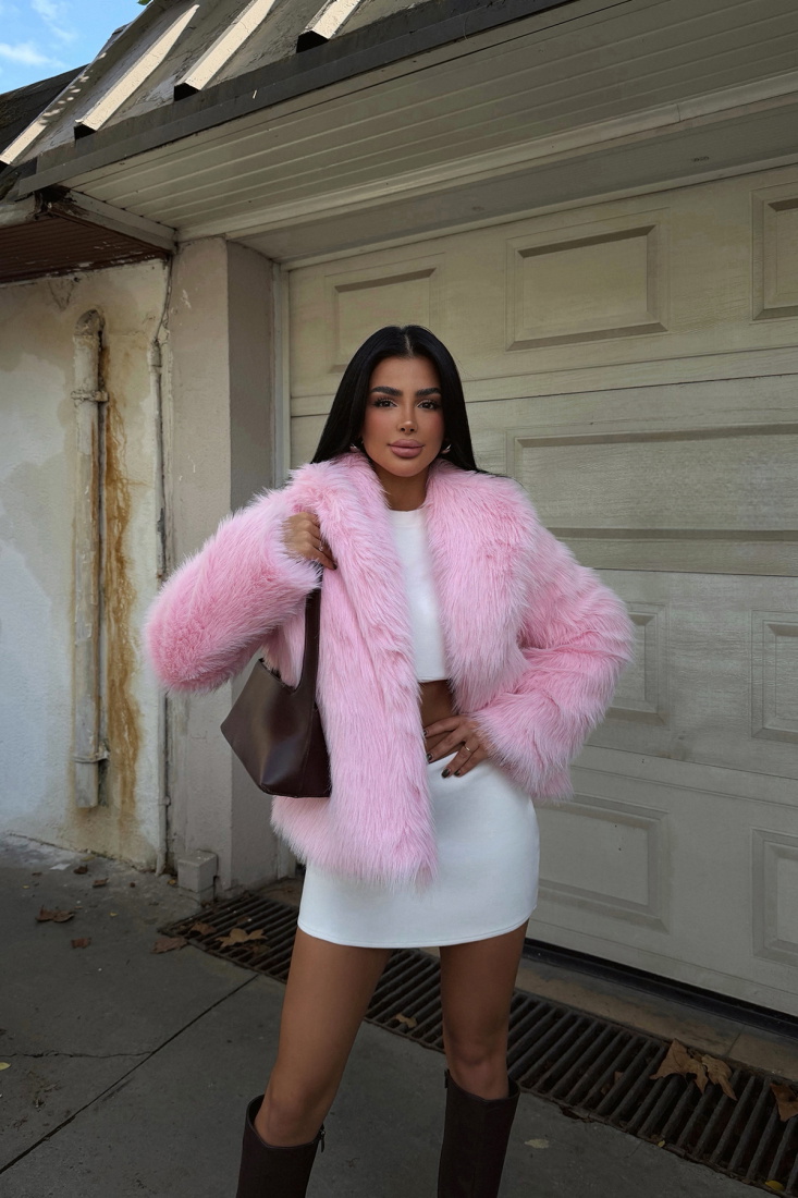 Pembe Rufina Kürk ATE-3863 - EYYO