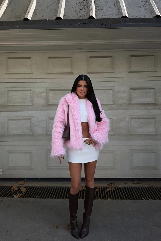 Pembe Rufina Kürk ATE-3863 - 3