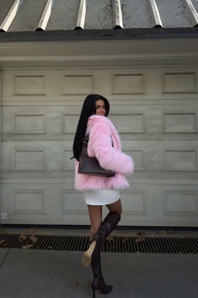 Pembe Rufina Kürk ATE-3863 - 5