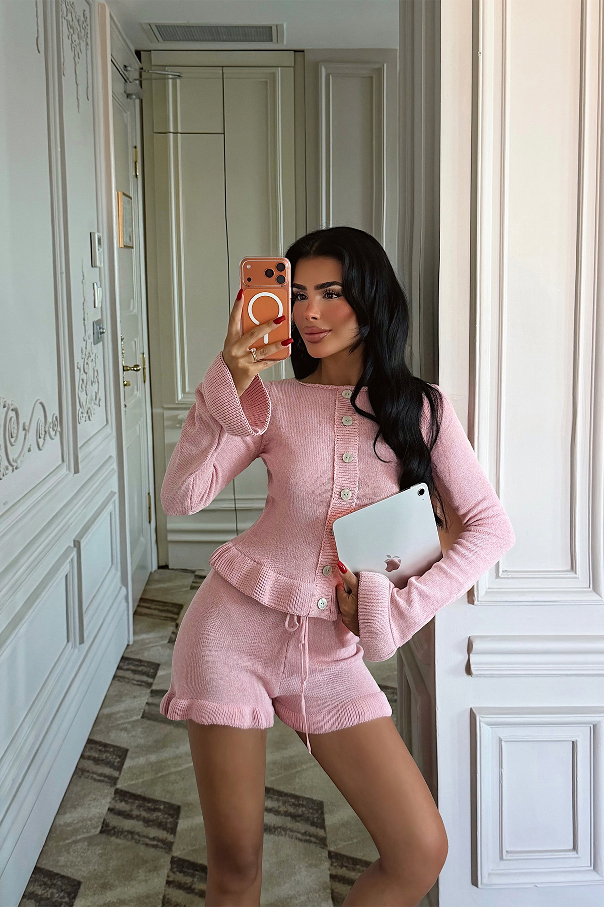 Pembe Soft Knit Takım - 1