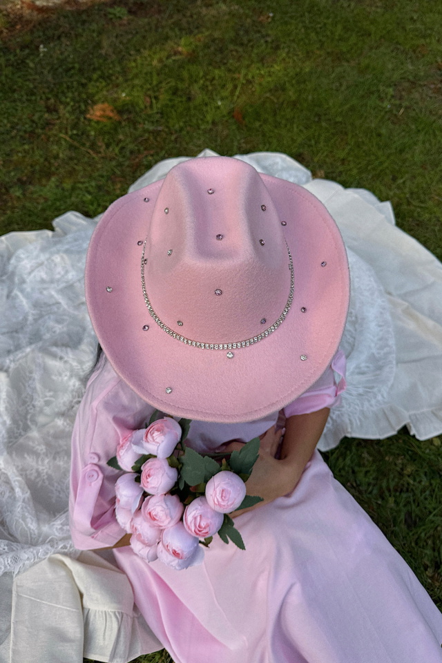 Pembe Taş Detay Kovboy Şapka ATE-1841 - 3
