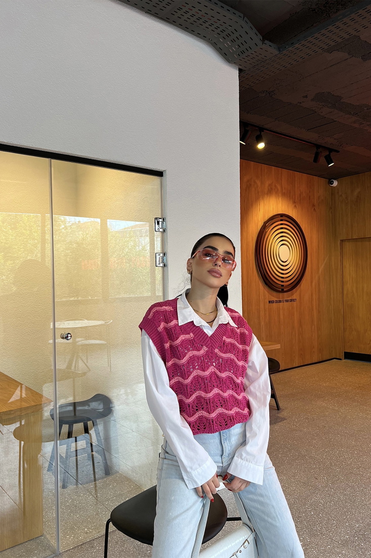 Pembe Triko Süveter ATE3478 - EYYO