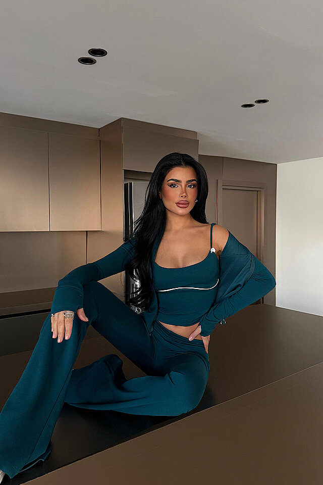 Petrol Yeşili 5'li Yoga Set