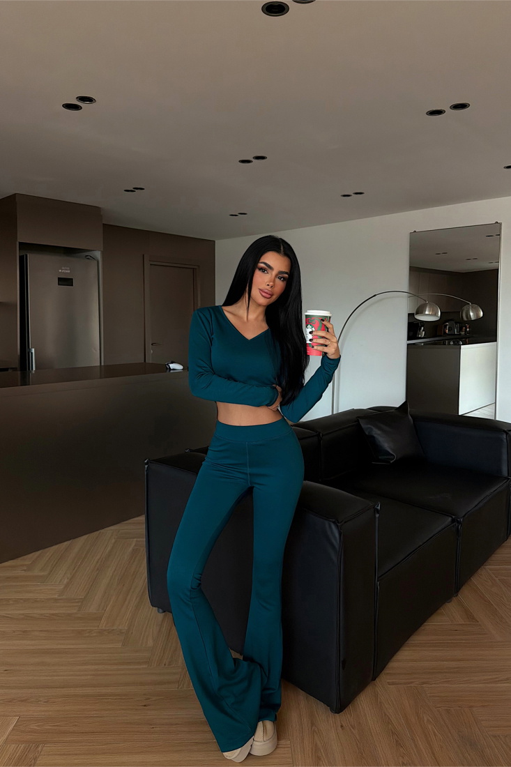 Petrol Yeşili Aesop takım ATE-4077 - EYYO