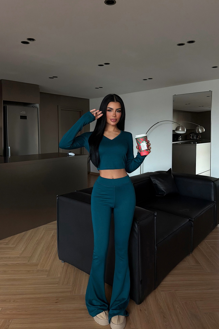 Petrol Yeşili Aesop takım ATE-4077 - EYYO