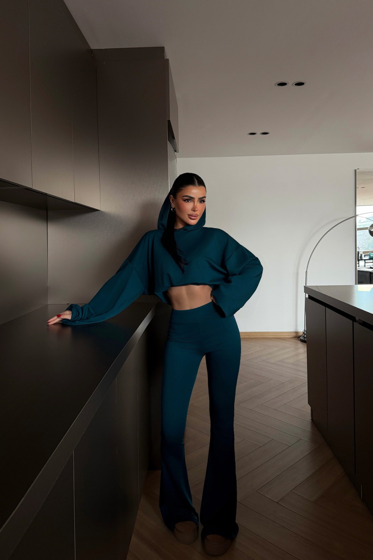 Petrol Yeşili Kerrie Eşofman Takımı ATE-4151 - EYYO