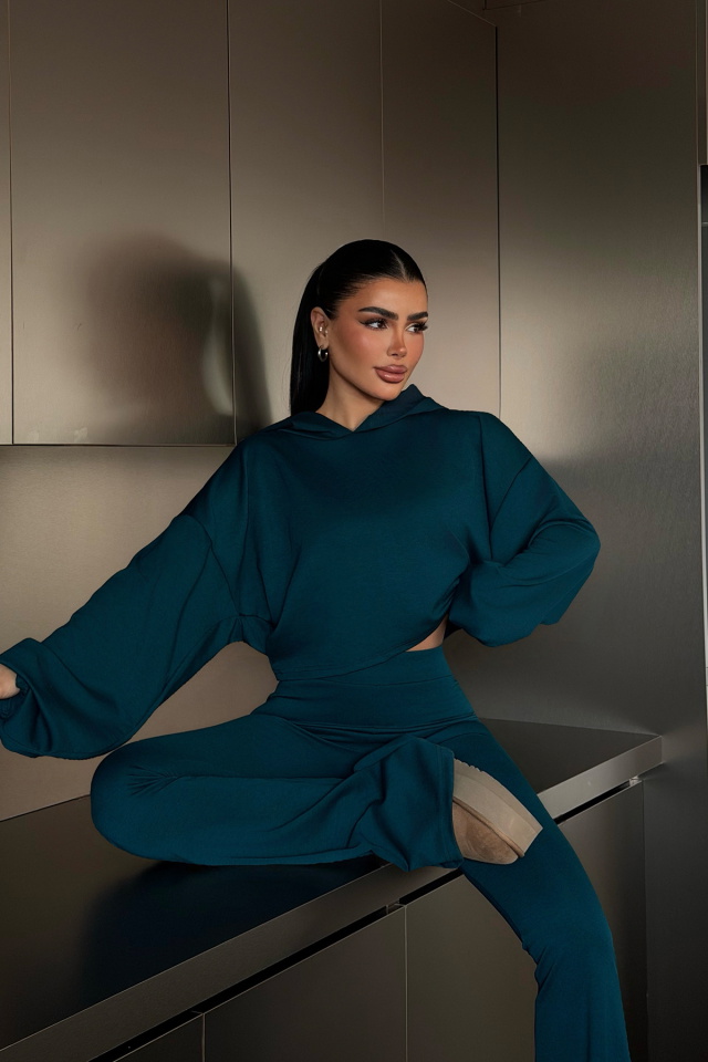 Petrol Yeşili Kerrie Eşofman Takımı ATE-4151 - 2