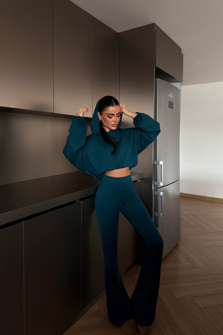 Petrol Yeşili Kerrie Eşofman Takımı ATE-4151 - EYYO