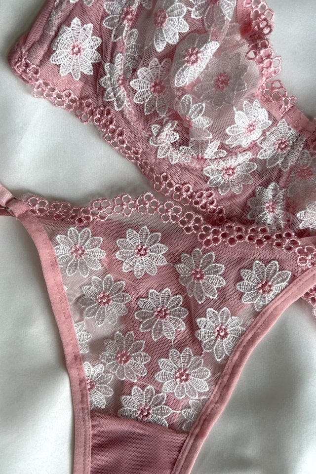 Pink Flower Balenli Set ATE4462 - 2