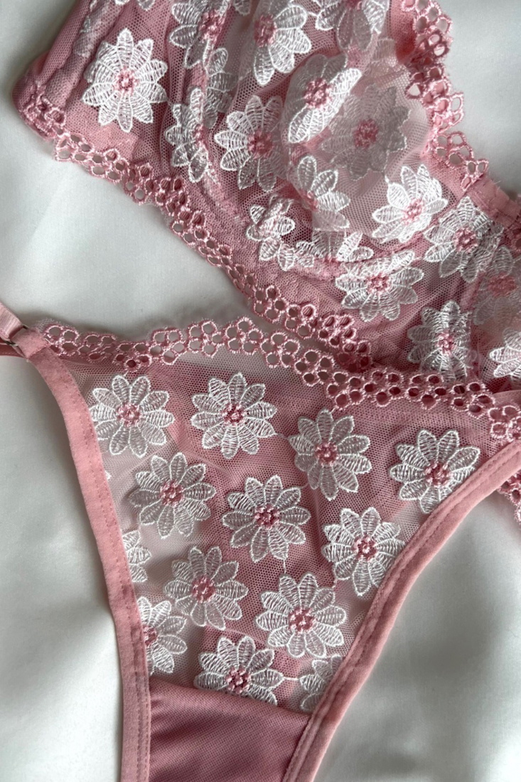 Pink Flower Balenli Set ATE4462 - EYYO