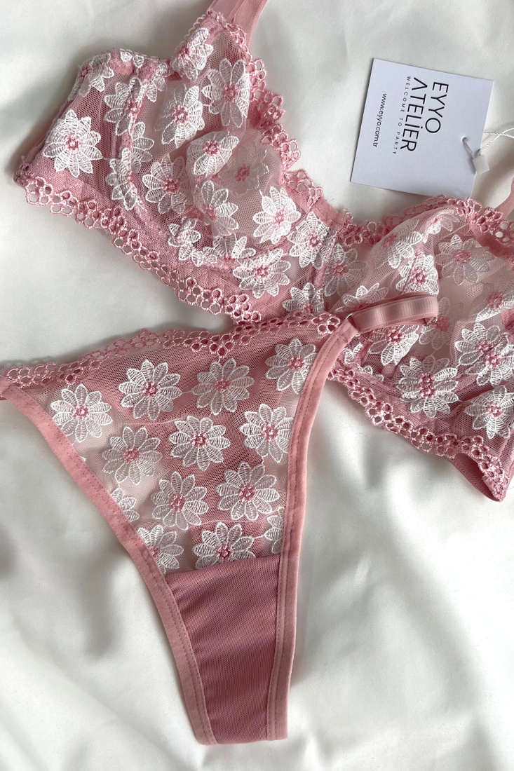 Pink Flower Balenli Set ATE4462 - EYYO