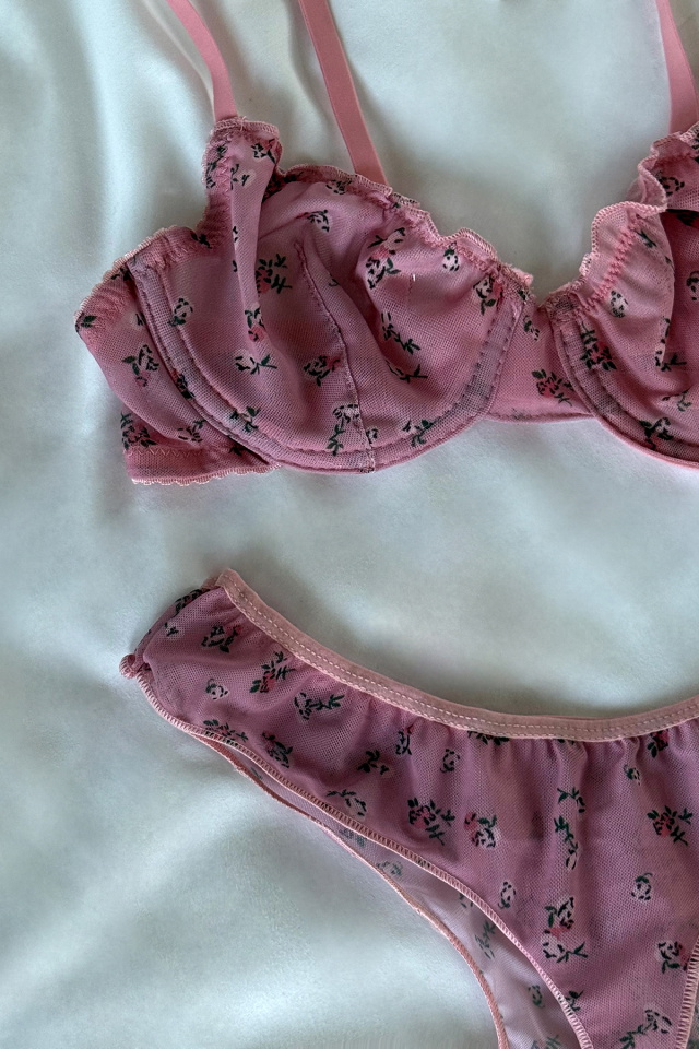 Pİnk Flower Detail Underwear ATE-2880 - 3