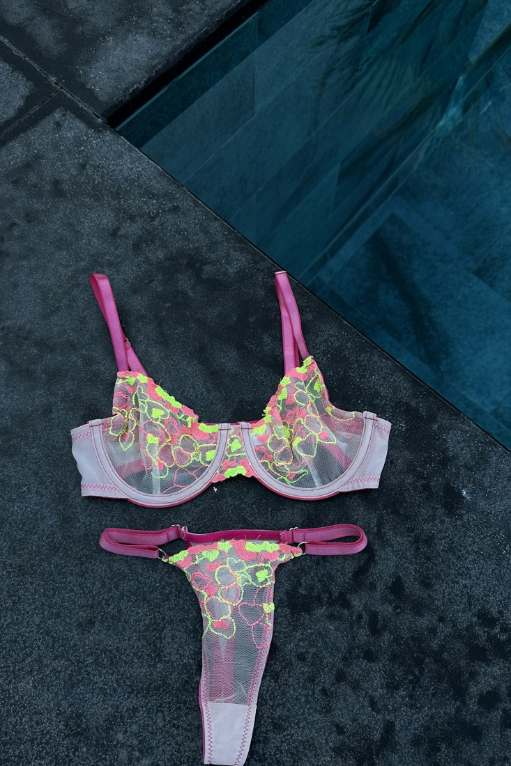 Pink Flower Pattern Set ATEL2467 - EYYO