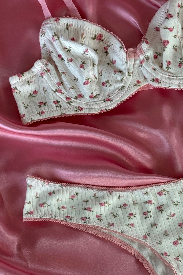 Pink Flower Pattern Underwear ATE-2870 - 2