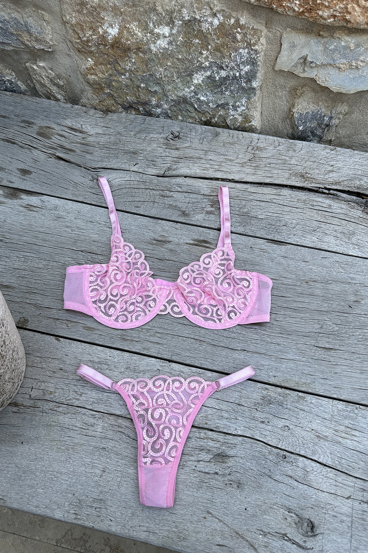 Pink Flower Pattern Underwear ATEL2483 Eyyo
