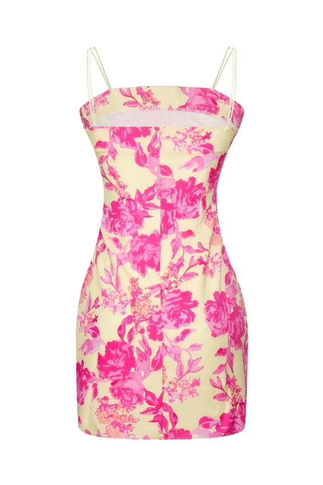 Pink Strapped Mini Dress RBW3 - 4