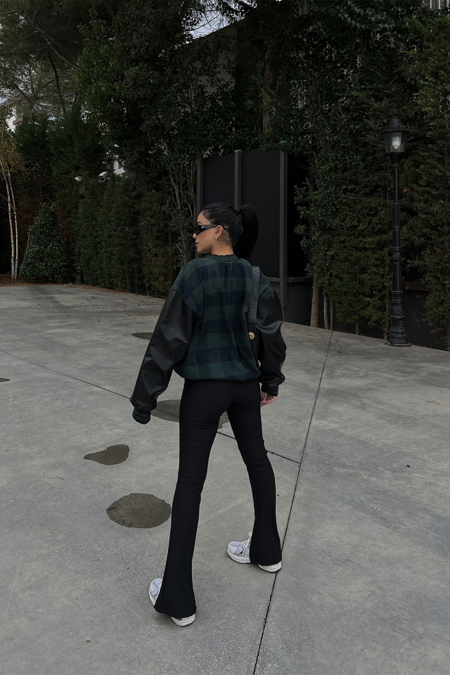 Pötikare Desen Harf Baskılı Kolej Ceket ATE2672 - 6