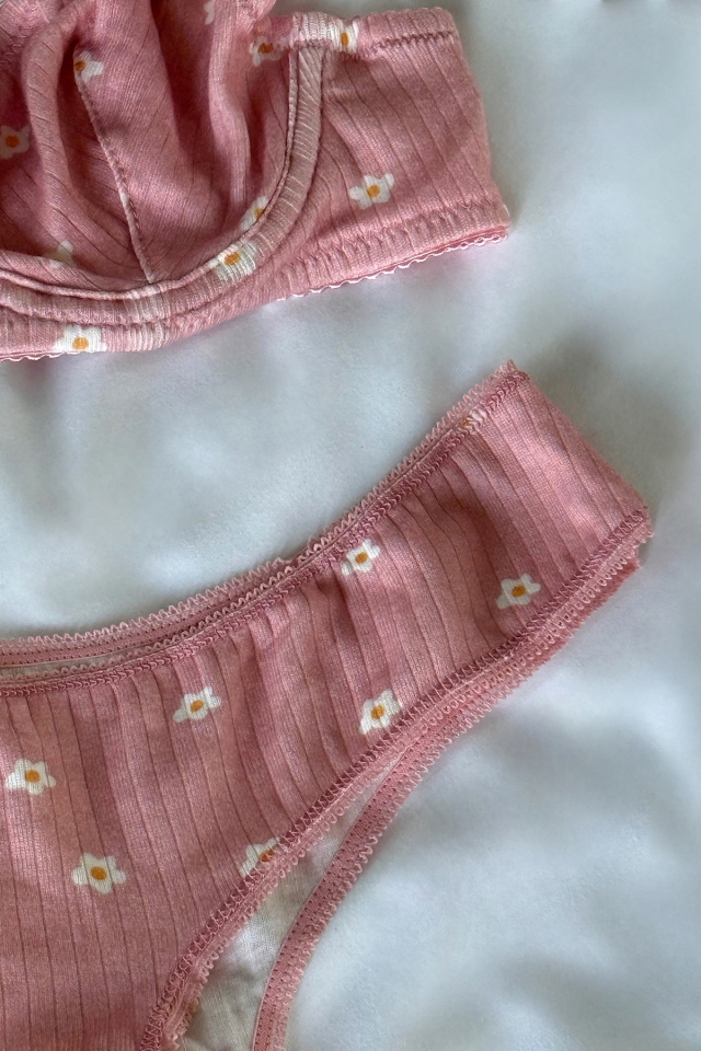 Powder Flower Pattern Underwear ATE-2882 - 3