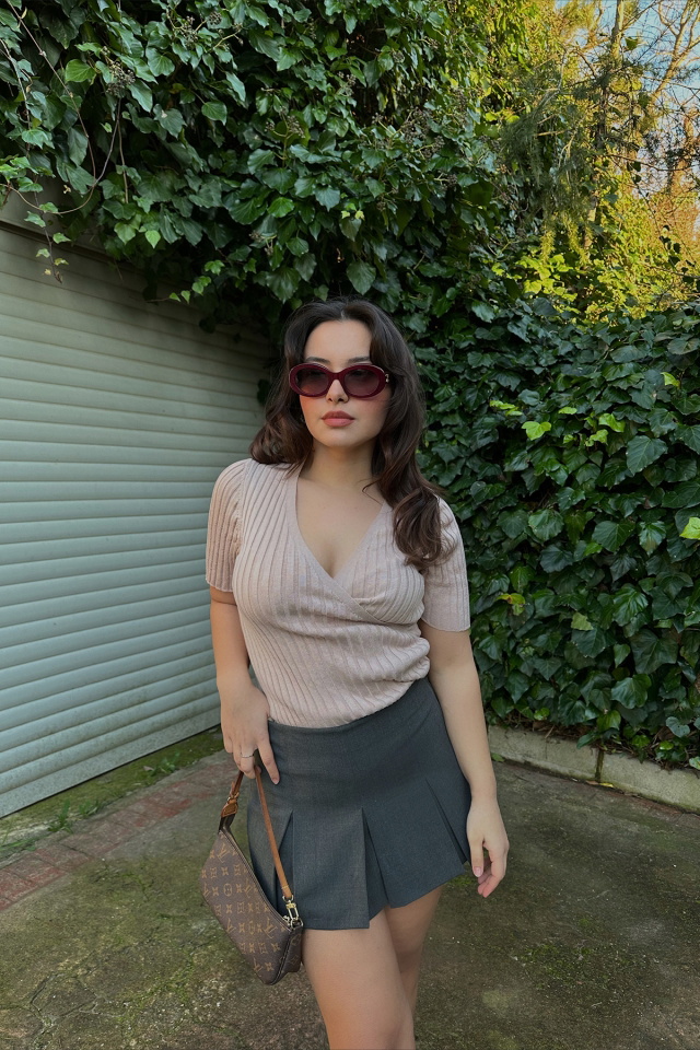 Pudra Basic Crop Top ATE3986 -
