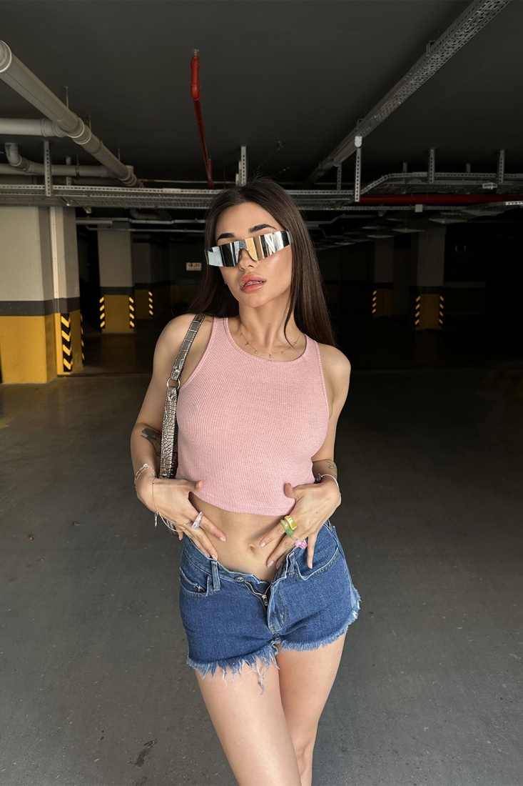 Pudra Basic Crop Top ATE7305 - EYYO