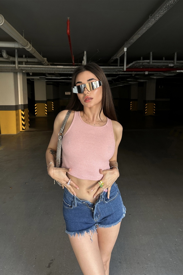 Pudra Basic Crop Top ATE7305 