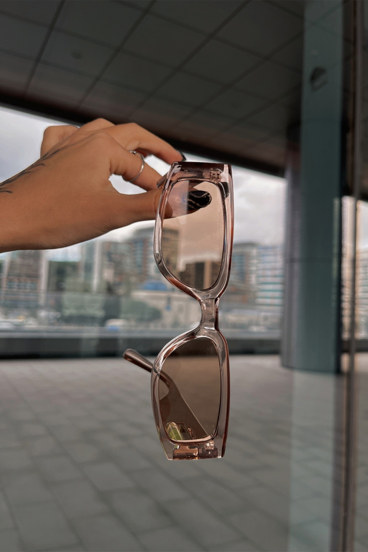 Pudra Kalın Çerçeveli Gözlük ATE4477 - EYYO