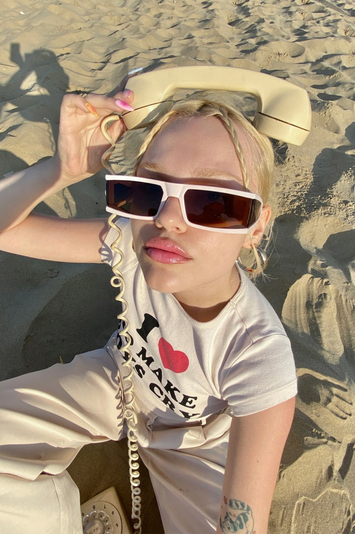 Pudra Kalın Çerçeveli Gözlük ATE4940 - EYYO