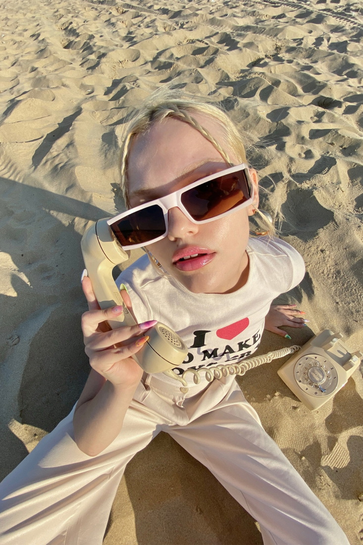 Pudra Kalın Çerçeveli Gözlük ATE4940 - EYYO