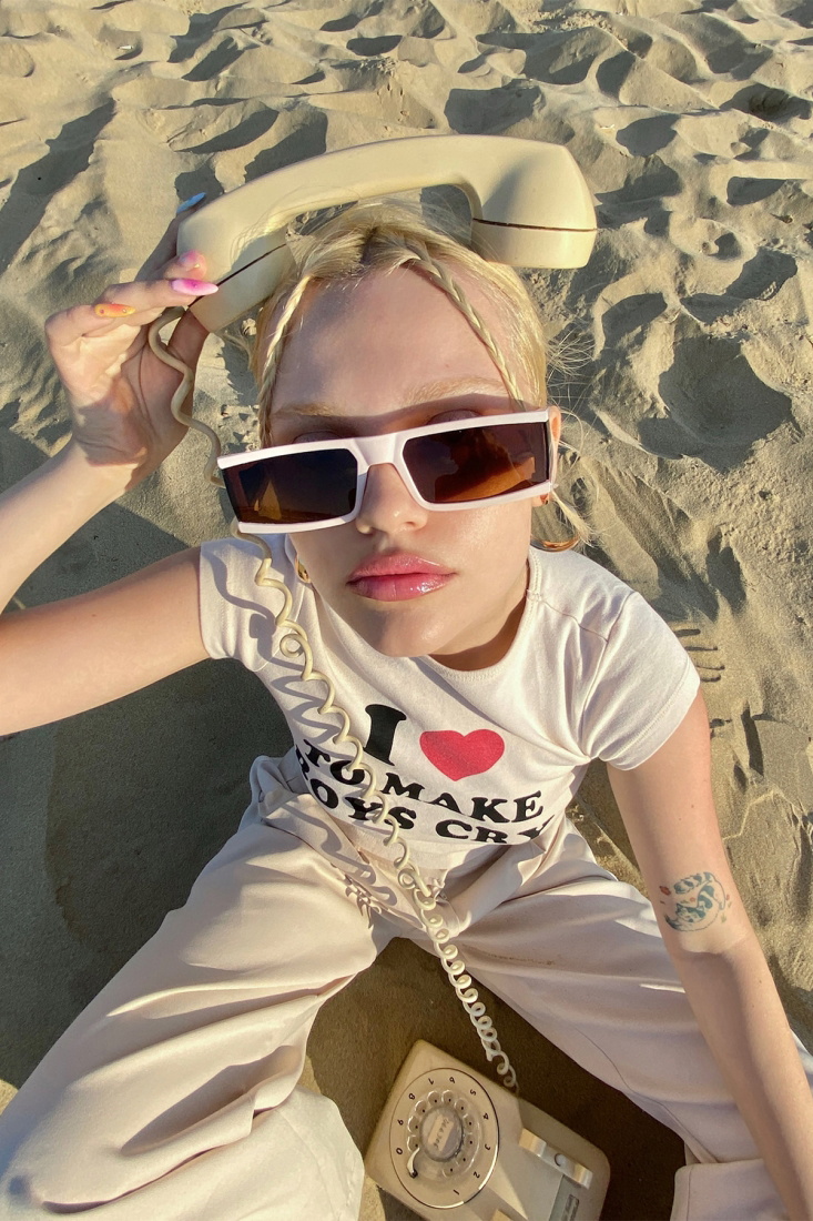 Pudra Kalın Çerçeveli Gözlük ATE4940 - EYYO