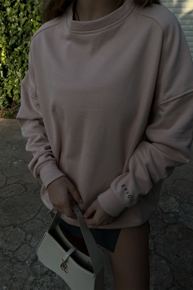 Pudra Oversize Basic Sweat ATE2526 - 2