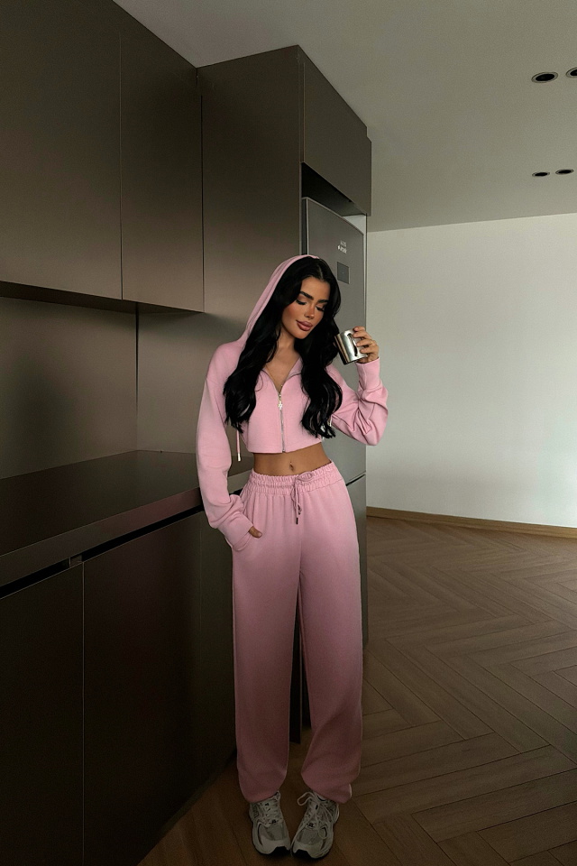 Pudra Olindy Fermuarlı Eşofman Takım ATE-2437 - 3