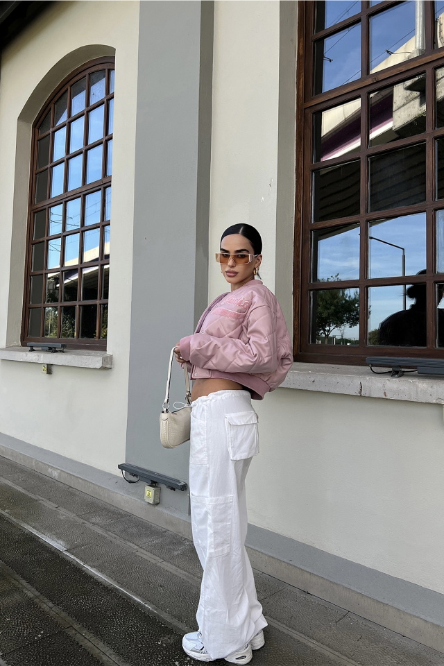 Pudra Stand Studio Baskılı Kolej Ceket ATE2257 - 3