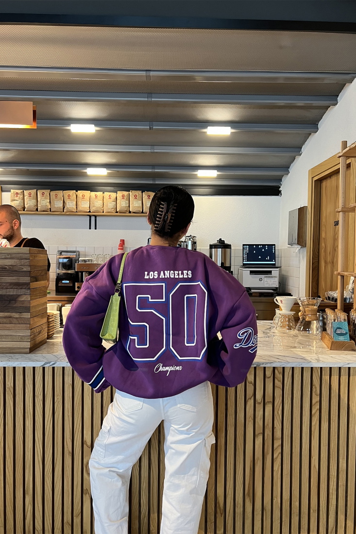 Purple Printed Sweat ATE1968 - NOON