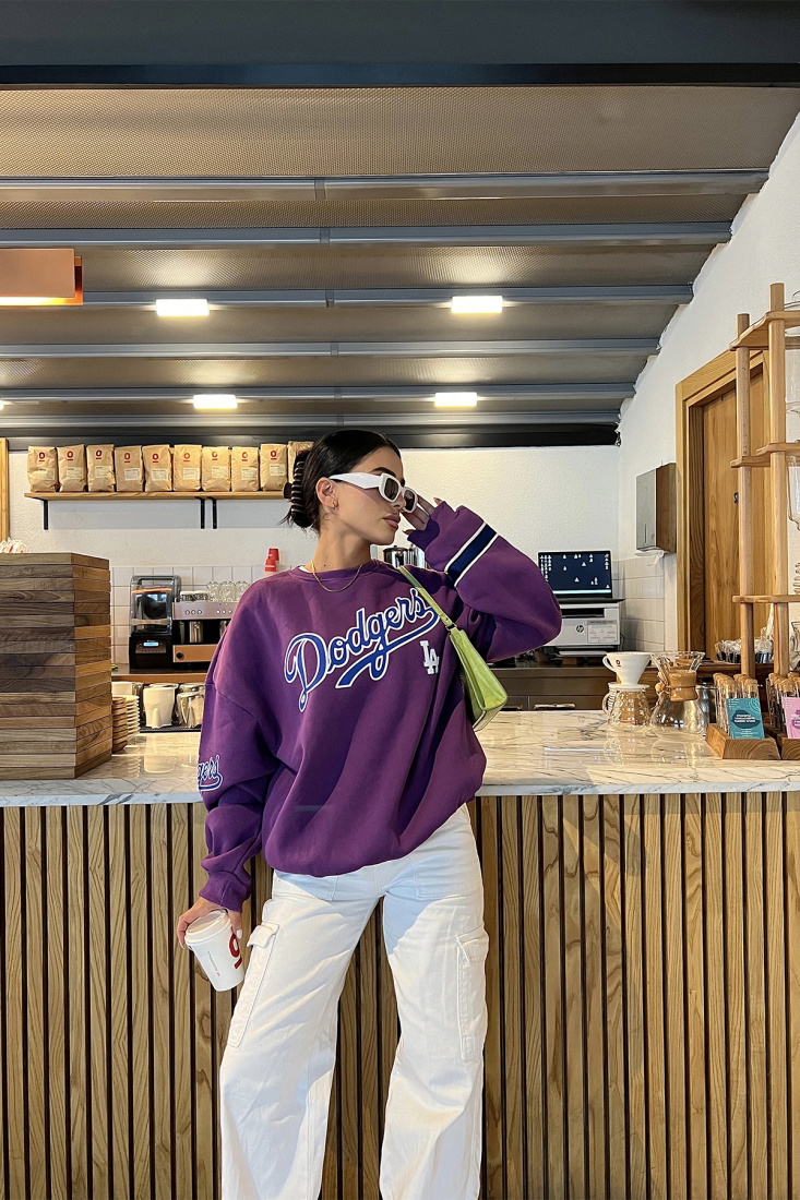 Purple Printed Sweat ATE1968 - NOON