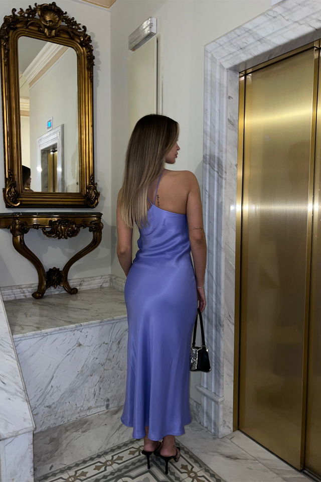 Purple Ring Detail Long Dress ATE4326 - 5