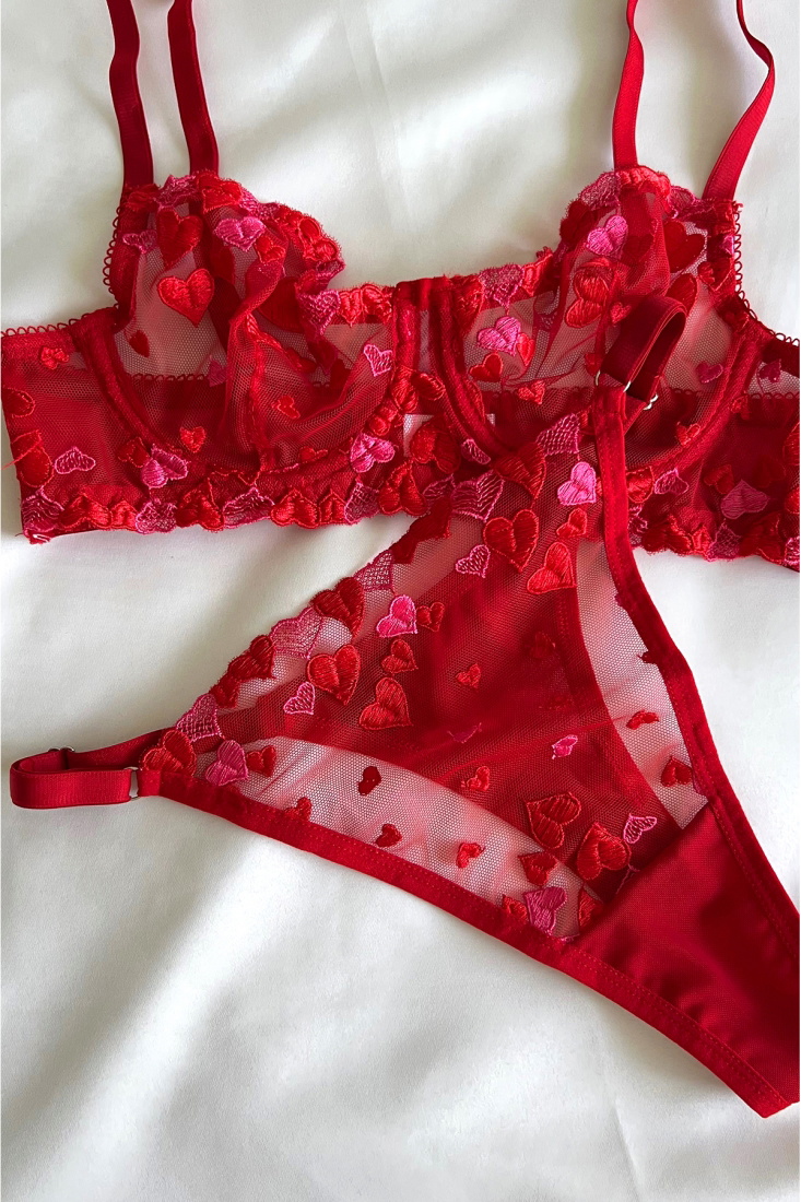 Red Heart Pattern Set ATE4744 - EYYO