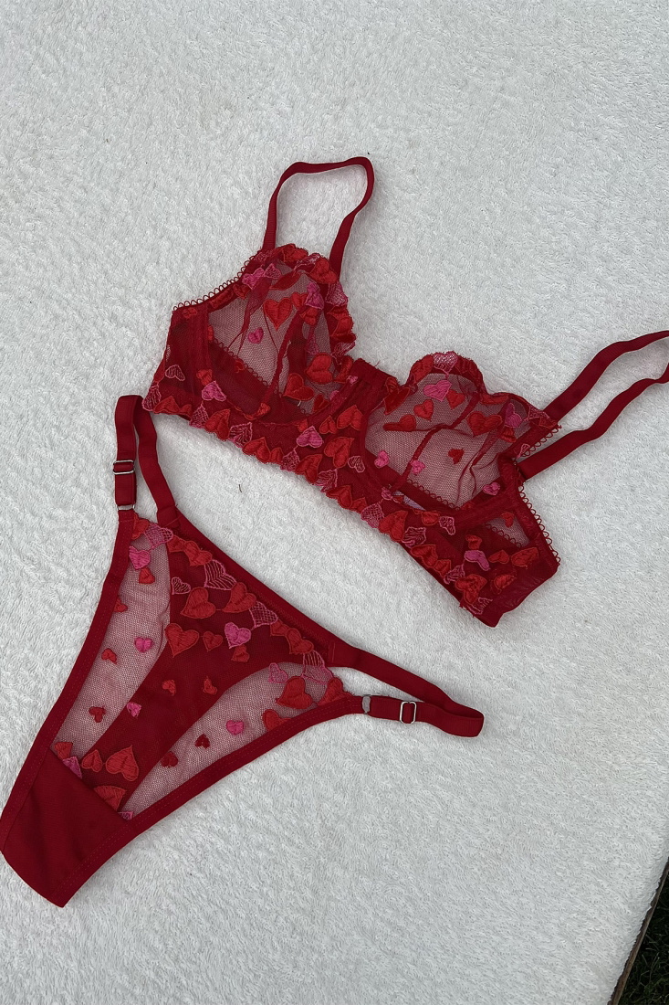 Red Heart Pattern Set ATE4744 - EYYO