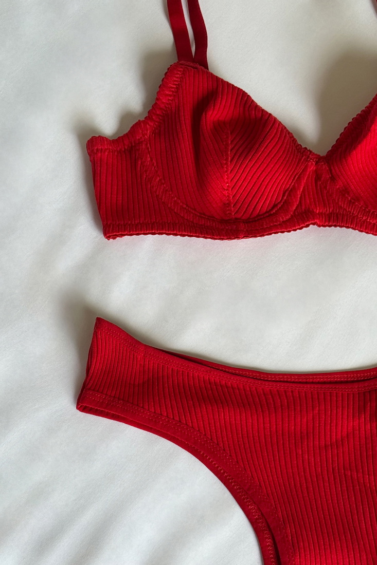 Red Knitted Underwear ATE-2889 - EYYO