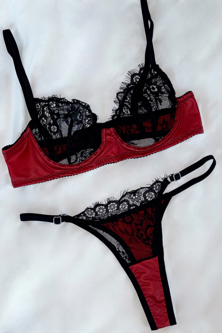 Red Leather Underwear ATE-2891 - EYYO