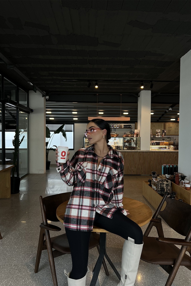 Red Pocket Lumberjack Shirt ATE2836 - 3