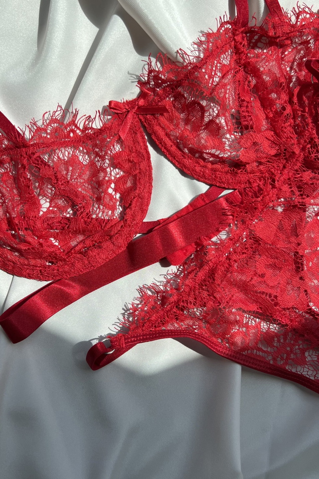 Red Tassel Detail Underwear ATE5181 - 2