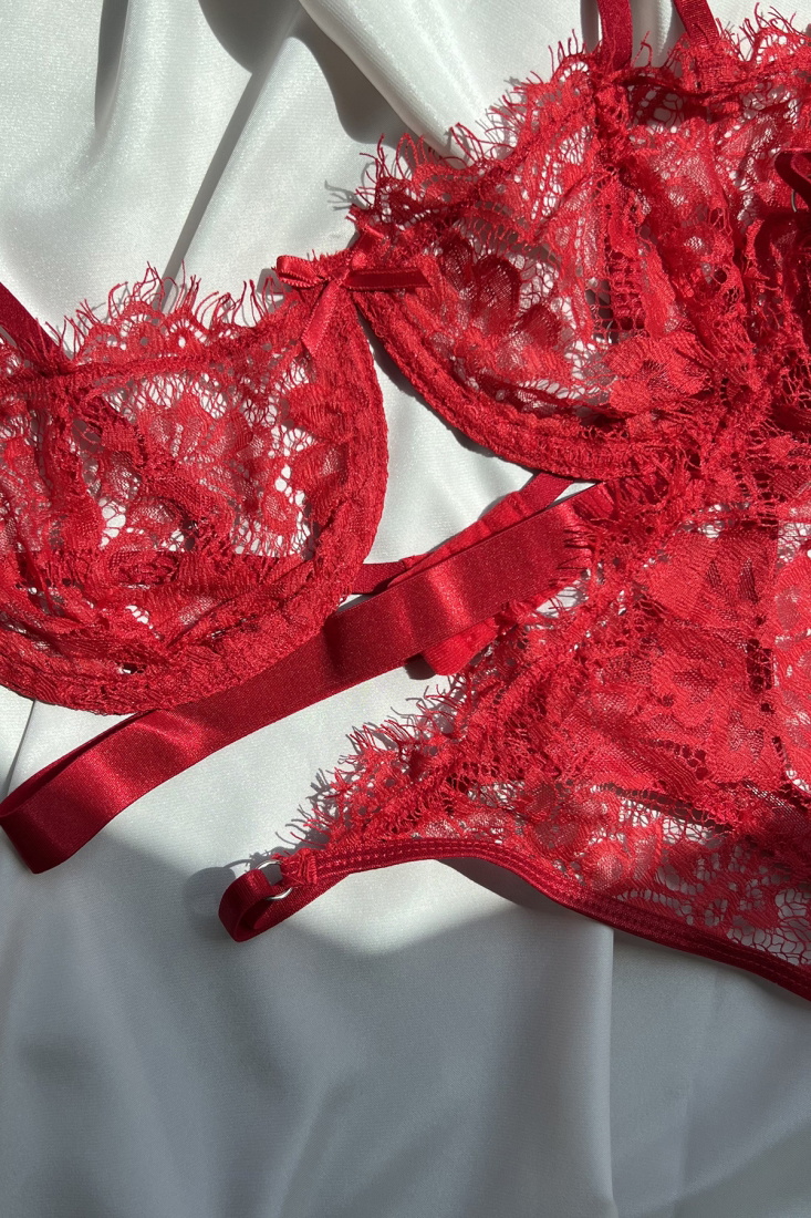 Red Tassel Detail Underwear ATE5181 - EYYO