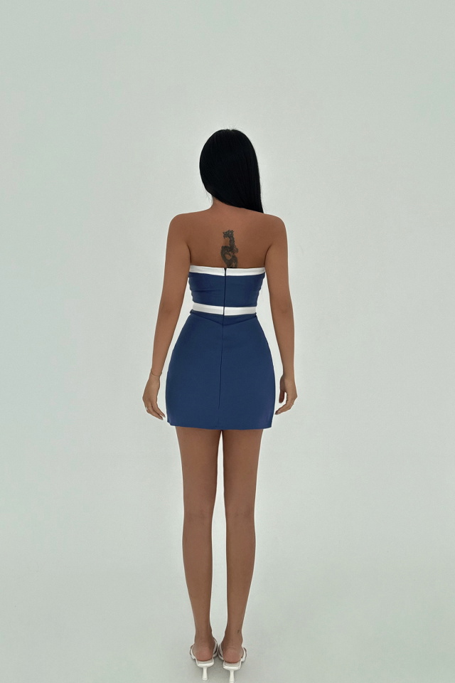 Saks Nava Mini Elbise ATE-2488 - 3