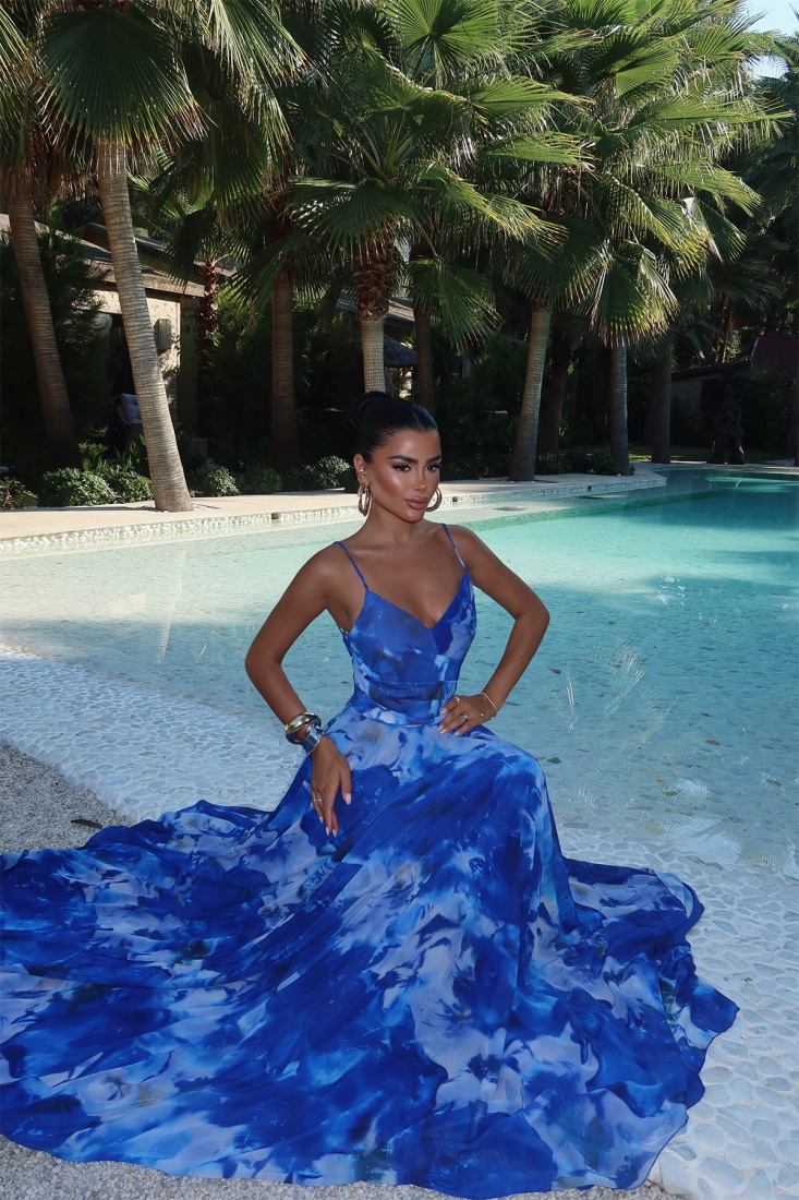 Saks Marabou Uzun Abiye ATE-3513 - EYYO