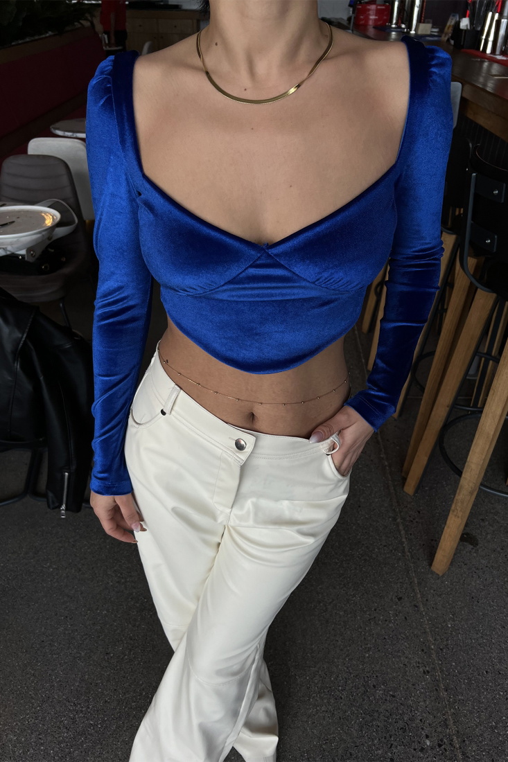 Saks Crop Top ATE2943 - EYYO