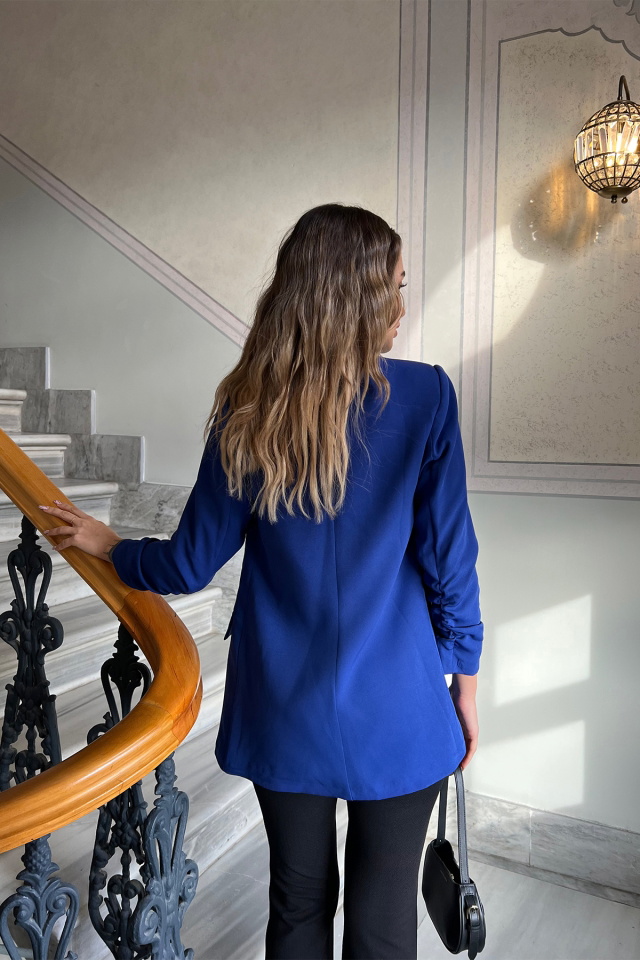 Saks Double Breasted Collar Blazer Jacket ATE4359 - 5