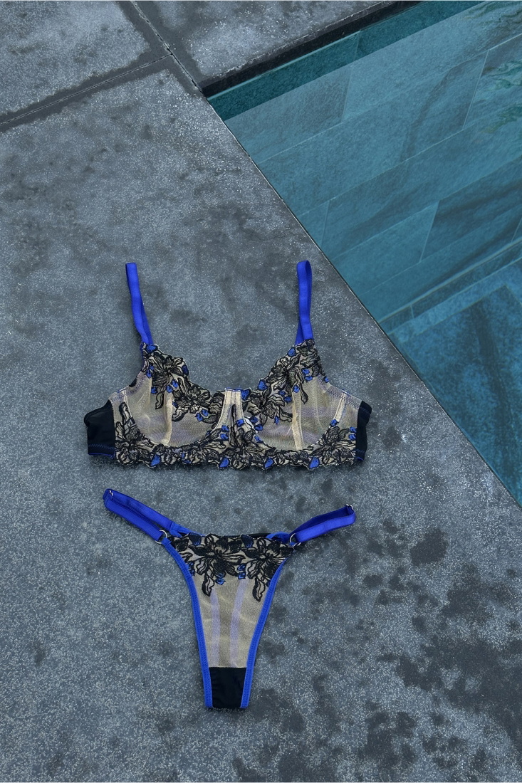 Saks Flower Pattern Set ATEL2468 - EYYO